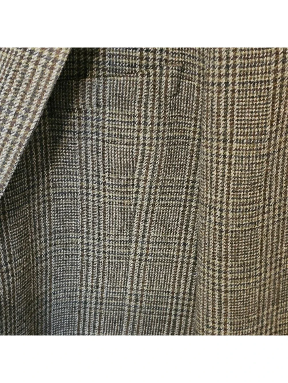 Nautica Modern Fit Mens Sport Coat Classic Brown Plaid Tailored size 50R